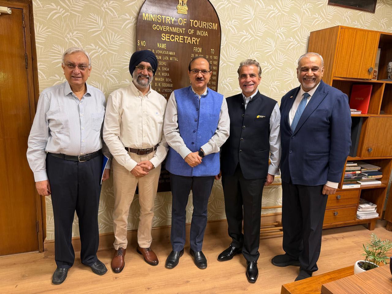 PATA India Chapter Office Bearers Meet Tourism Secretary, Mr. Bhuvnesh Kumar
